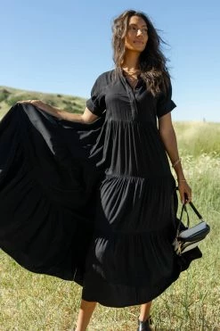 Coupon β€οΈ Fore Collection Amanda Tiered π Dress In Black π Dresses π 8 Fore Collection Amanda Tiered Dress In Black Dresses