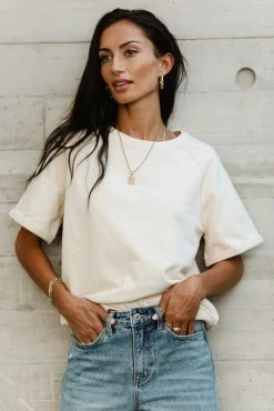 SINA Pamina Rolled Sleeve Top - FINAL SALE Tops