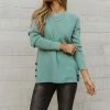 STACCATO Felix Side Button Top - FINAL SALE