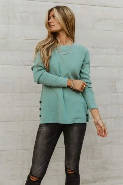 STACCATO Felix Side Button Top - FINAL SALE