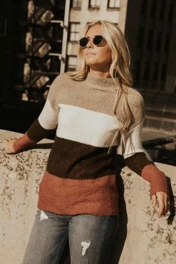 Promo 🔥 STACCATO Colorblock Turtleneck Sweater - FINAL SALE 👍 19 STACCATO Colorblock Turtleneck Sweater - FINAL SALE