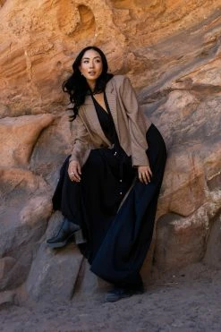 LUSH CLOTHING Miranda Cropped Blazer - FINAL SALE