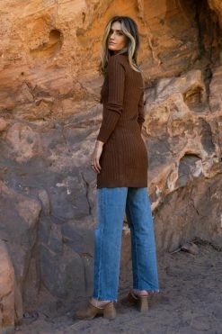 Buy 🥰 CRESCENT Leslie Cardigan In Brown - FINAL SALE 😀 13 CRESCENT Leslie Cardigan In Brown - FINAL SALE