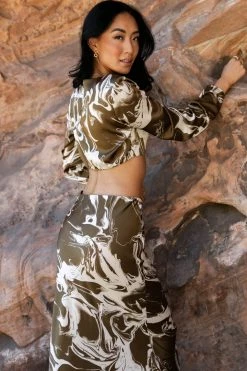 Cheapest 😍 EMORY PARK Tops Audra Cropped Top - FINAL SALE ⭐ 8 EMORY PARK Tops Audra Cropped Top - FINAL SALE