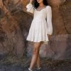 PAPERMOON Meredith Mini Dress In Ivory - FINAL SALE