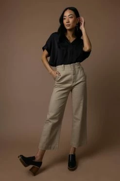 LA MIEL Barbara Pants In Tan - FINAL SALE