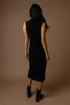 Dresses Vero Moda Francoise Turtleneck Dress In Black - FINAL SALE