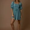 Mustard Seed Reagan Mini Dress In Blue - FINAL SALE Dresses