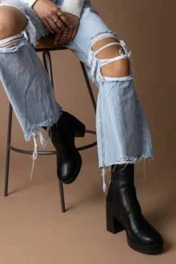 FREE SOUL/MIRACLE MILE Alexandra Boots In Black Shoes