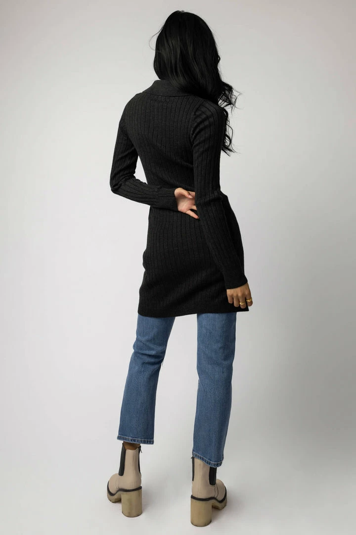 Best Pirce π CRESCENT Leslie Cardigan In Charcoal - FINAL SALE π― 4 CRESCENT Leslie Cardigan In Charcoal - FINAL SALE