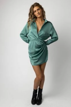 EDIT BY NINE Dresses Drea Mini Dress In Teal