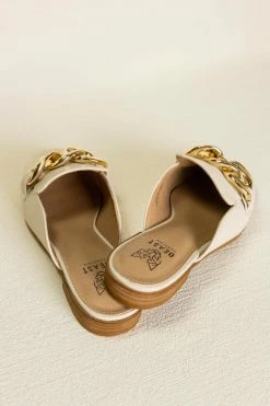 BEAST FASHION Sheena Mules In Beige