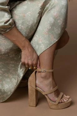 FREE SOUL/MIRACLE MILE Raelynn Heels In Beige Shoes