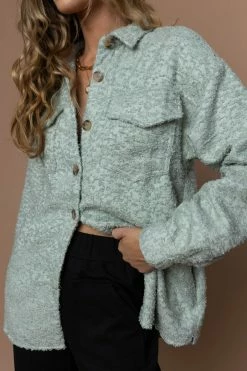 WELLMADE INC Maggie Shirt Jacket - FINAL SALE