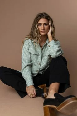 WELLMADE INC Maggie Shirt Jacket - FINAL SALE