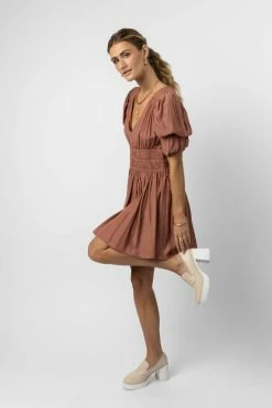 Mustard Seed Aida Mini Dress In Clay Dresses
