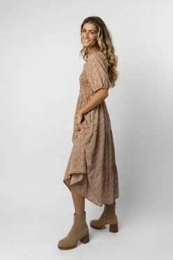 WELLMADE INC Pippa Maxi Dress In Rust - FINAL SALE