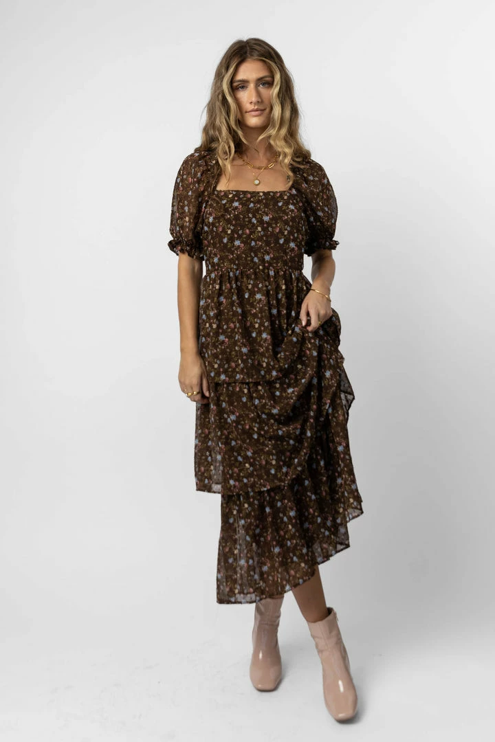 Best Pirce ✔️ WELLMADE INC Mikel Maxi 👗 Dress In Brown - FINAL SALE 🎉 3 WELLMADE INC Mikel Maxi Dress In Brown - FINAL SALE