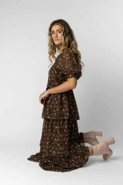 Best Pirce ✔️ WELLMADE INC Mikel Maxi 👗 Dress In Brown - FINAL SALE 🎉 8 WELLMADE INC Mikel Maxi Dress In Brown - FINAL SALE