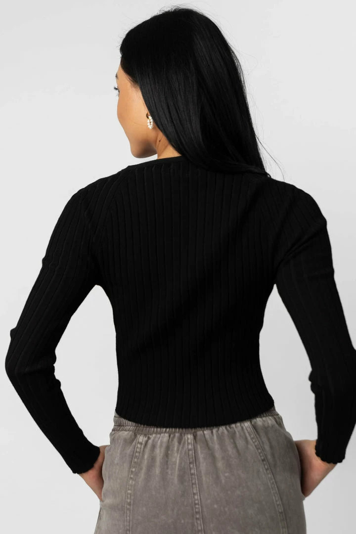 Discount π MISS LOVE Meera Ribbed Top In Black - FINAL SALE Tops π― 2 MISS LOVE Meera Ribbed Top In Black - FINAL SALE Tops