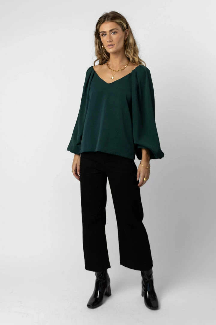 Best Sale 🔔 MAIZE Stephanie Blouse In Jade - FINAL SALE ❤️ 4 MAIZE Stephanie Blouse In Jade - FINAL SALE