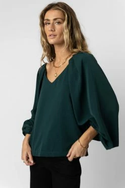 MAIZE Stephanie Blouse In Jade - FINAL SALE