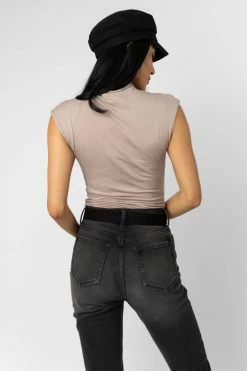 FINAL TOUCH COLLECTION Tops Diana Top In Mocha - FINAL SALE