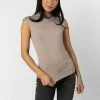 FINAL TOUCH COLLECTION Tops Diana Top In Mocha - FINAL SALE