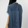 Mustard Seed Stacy Blouse In Blue - FINAL SALE