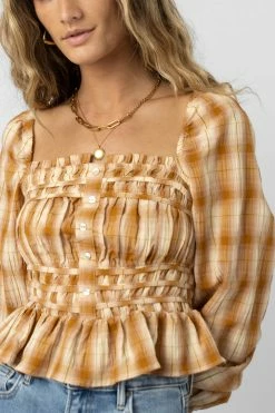 WELLMADE INC Tabitha Cropped Top Tops