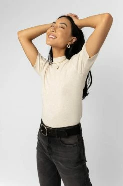 Be Cool Manufacture Angelina Top In Cream - FINAL SALE