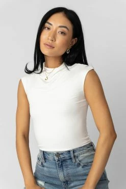 FINAL TOUCH COLLECTION Tops Diana Top In Ivory - FINAL SALE