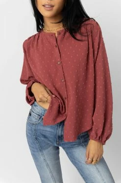 Deals π€© MAIZE Nina Button Up In Mauve Tops π 9 MAIZE Nina Button Up In Mauve Tops