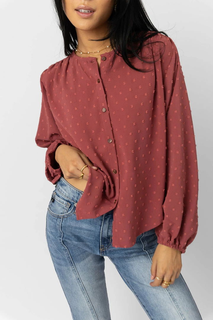 Deals π€© MAIZE Nina Button Up In Mauve Tops π 5 MAIZE Nina Button Up In Mauve Tops