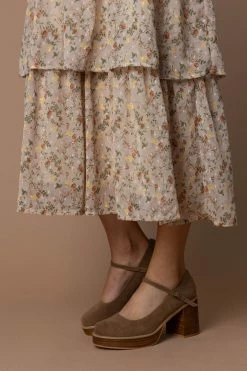 FREE SOUL/MIRACLE MILE Jennifer Heels In Brown Shoes