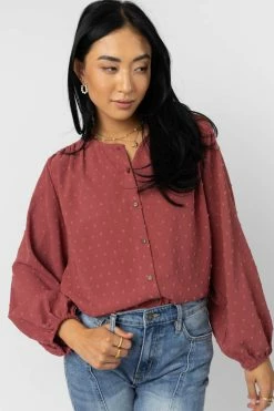 Deals π€© MAIZE Nina Button Up In Mauve Tops π 7 MAIZE Nina Button Up In Mauve Tops