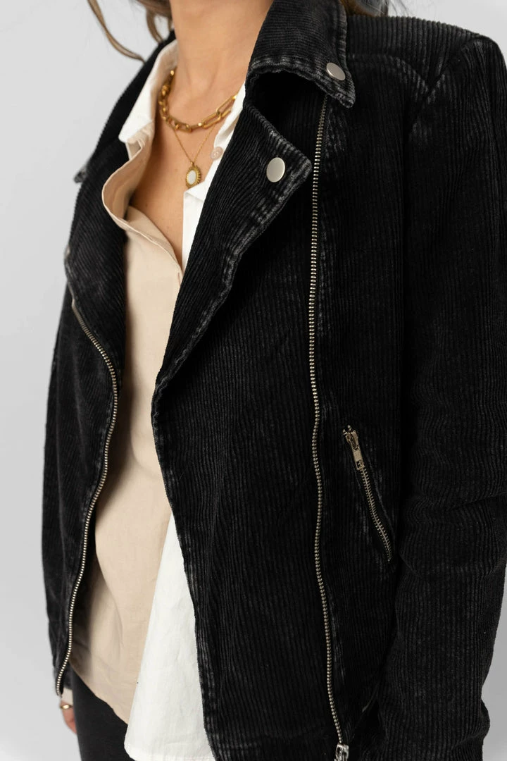 Wholesale β€οΈ MITTO SHOP Kristin Corduroy Jacket In Black - FINAL SALE π 2 MITTO SHOP Kristin Corduroy Jacket In Black - FINAL SALE