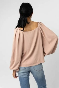 MAIZE Stephanie Blouse In Blush - FINAL SALE