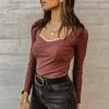 GINGER G Alyssa Ribbed Top - FINAL SALE