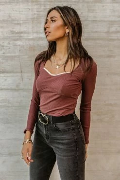 GINGER G Alyssa Ribbed Top - FINAL SALE
