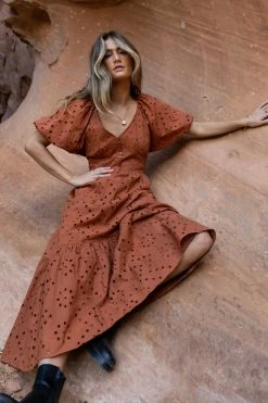 Coupon π€© SEE AND BE SEEN Wilma Maxi π Dress In Copper - FINAL SALE π 8 SEE AND BE SEEN Wilma Maxi Dress In Copper - FINAL SALE