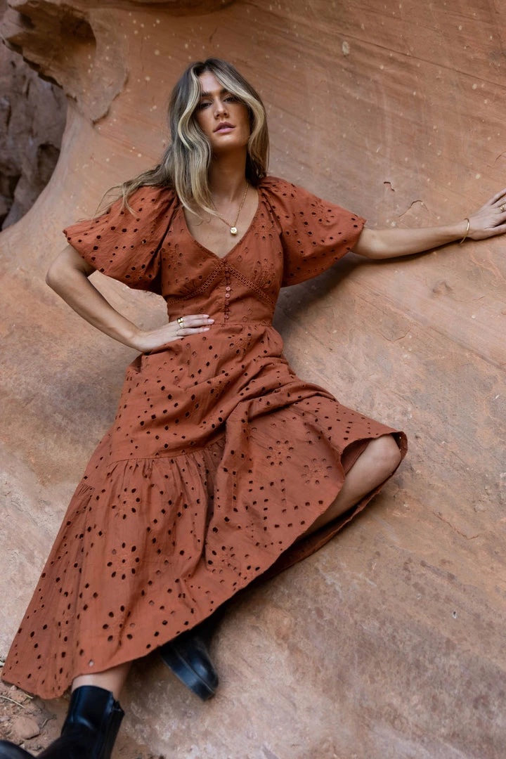 Coupon π€© SEE AND BE SEEN Wilma Maxi π Dress In Copper - FINAL SALE π 4 SEE AND BE SEEN Wilma Maxi Dress In Copper - FINAL SALE