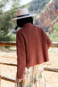 WORUI Fallon Sweater In Rust - FINAL SALE