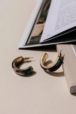 LA RADIANT VAL JEAN GLOBAL Maxwell Open Hoop Earrings Jewelry