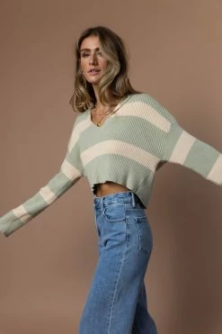 LE LIS Tops Tiana Cropped Sweater
