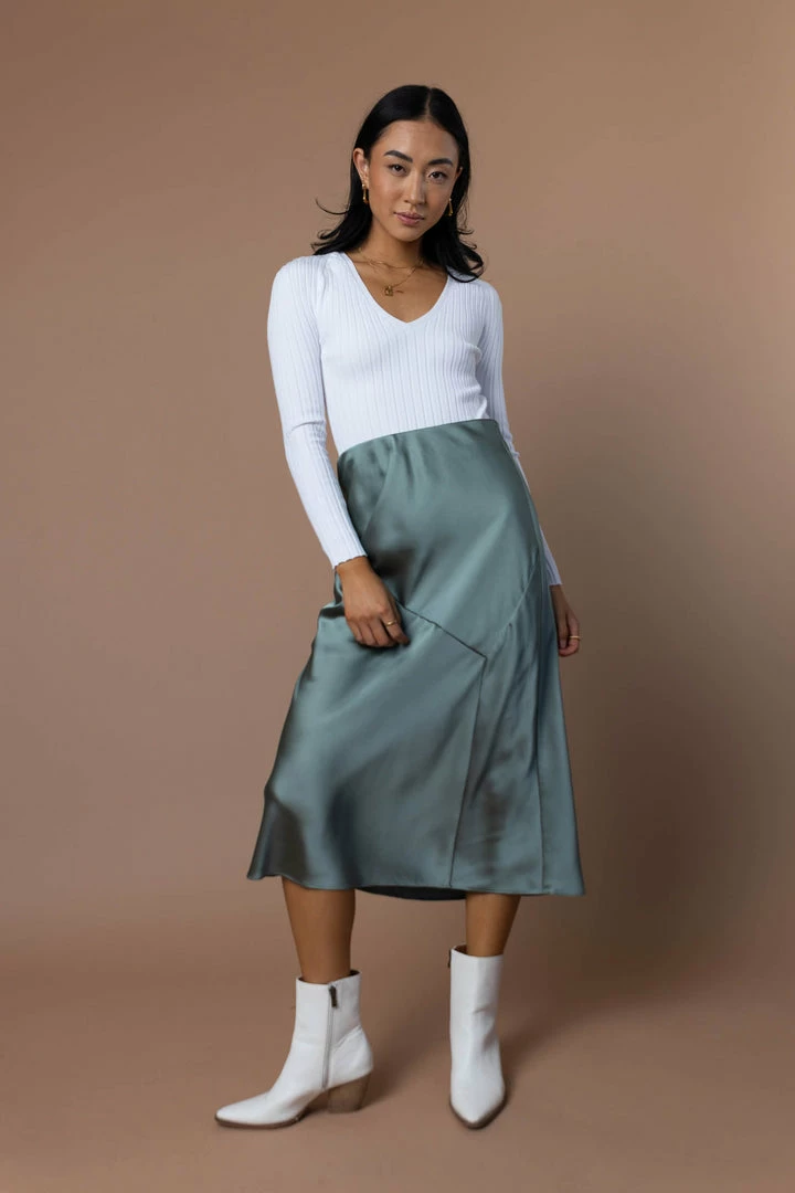 Best reviews of π AARON & AMBER Zada Midi π Skirt In Sage - FINAL SALE π 2 AARON & AMBER Zada Midi Skirt In Sage - FINAL SALE