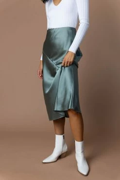 Best reviews of π AARON & AMBER Zada Midi π Skirt In Sage - FINAL SALE π 9 AARON & AMBER Zada Midi Skirt In Sage - FINAL SALE