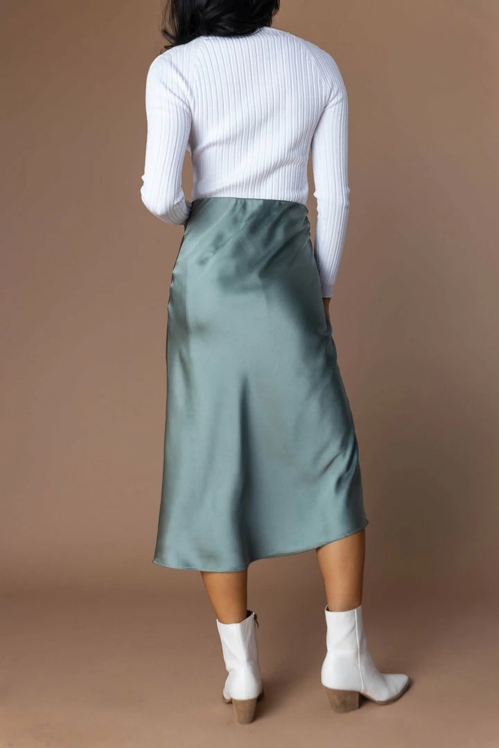 Best reviews of π AARON & AMBER Zada Midi π Skirt In Sage - FINAL SALE π 6 AARON & AMBER Zada Midi Skirt In Sage - FINAL SALE