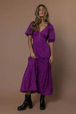 SEE AND BE SEEN Wilma Maxi Dress In Magenta - FINAL SALE