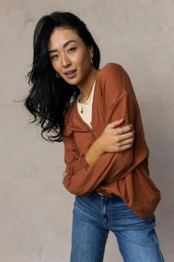 DRESS FORUM Trixie Top In Rust